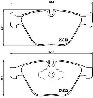Klocki hamulcowe - komplet P 06 055 BREMBO