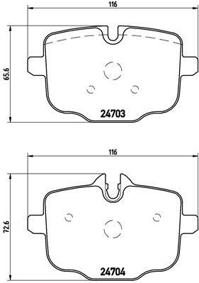 Klocki hamulcowe - komplet P 06 061 BREMBO