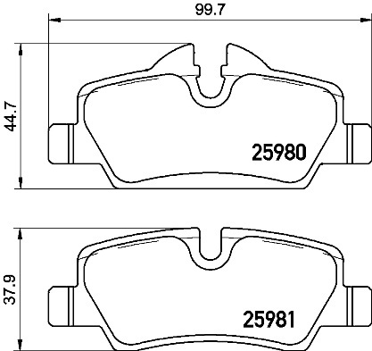 Klocki hamulcowe - komplet P 06 090 BREMBO