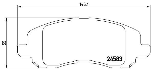Klocki hamulcowe - komplet P 18 001 BREMBO