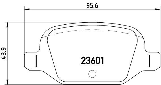 Klocki hamulcowe - komplet P 23 064 BREMBO