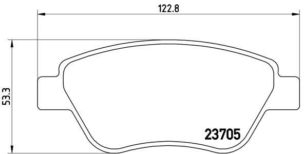 Klocki hamulcowe - komplet P 23 099 BREMBO