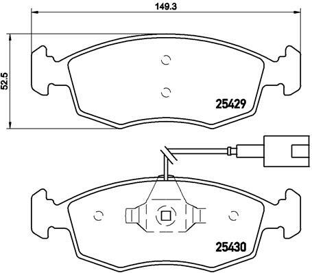 Klocki hamulcowe - komplet P 23 138 BREMBO