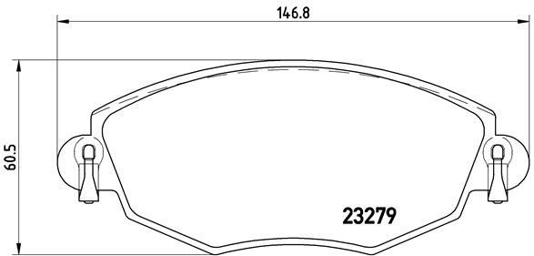 Klocki hamulcowe - komplet P 24 060 BREMBO
