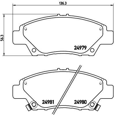 Klocki hamulcowe - komplet, BREMBO XTRA LINE P 28 050X BREMBO
