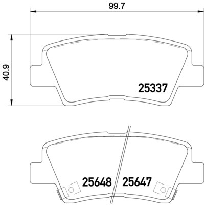 Klocki hamulcowe - komplet P 30 054 BREMBO