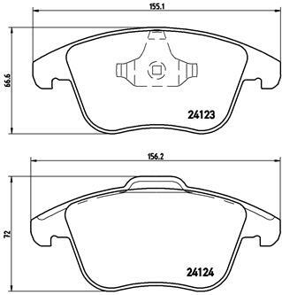 Klocki hamulcowe - komplet P 44 020 BREMBO