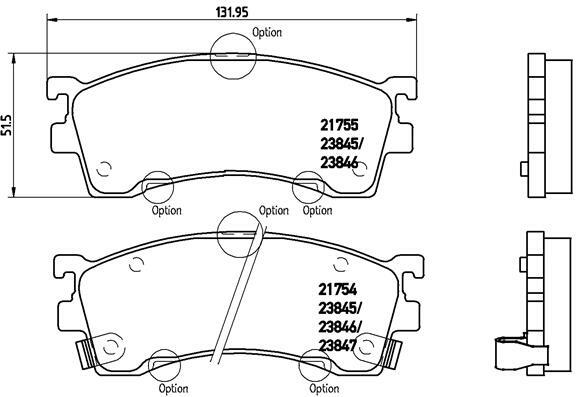 Klocki hamulcowe - komplet P 49 023 BREMBO