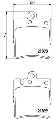 Klocki hamulcowe - komplet P 50 033 BREMBO