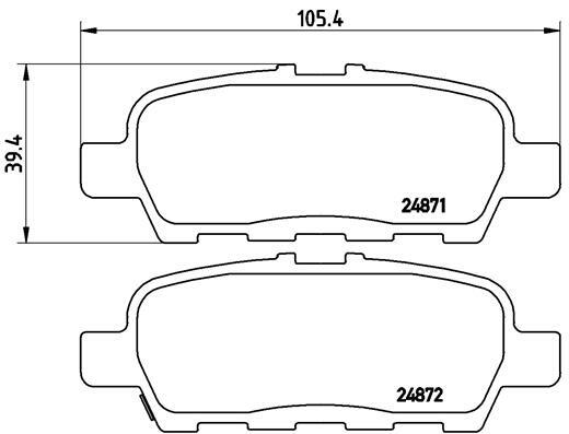 Klocki hamulcowe - komplet P 56 068 BREMBO