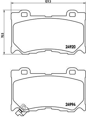 Klocki hamulcowe - komplet P 56 089 BREMBO