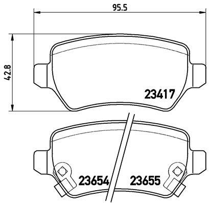 Klocki hamulcowe - komplet P 59 038 BREMBO