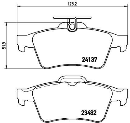 Klocki hamulcowe - komplet P 59 042 BREMBO