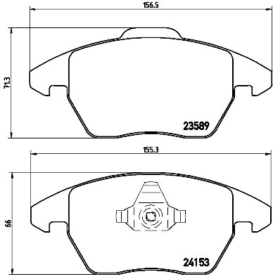 Klocki hamulcowe - komplet P 61 076 BREMBO