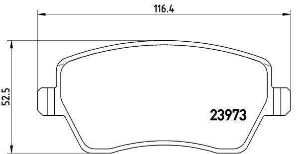 Klocki hamulcowe - komplet P 68 033 BREMBO