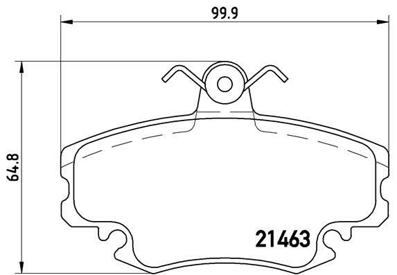 Klocki hamulcowe - komplet P 68 038 BREMBO