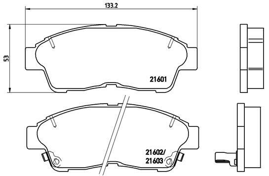 Klocki hamulcowe - komplet P 83 034 BREMBO