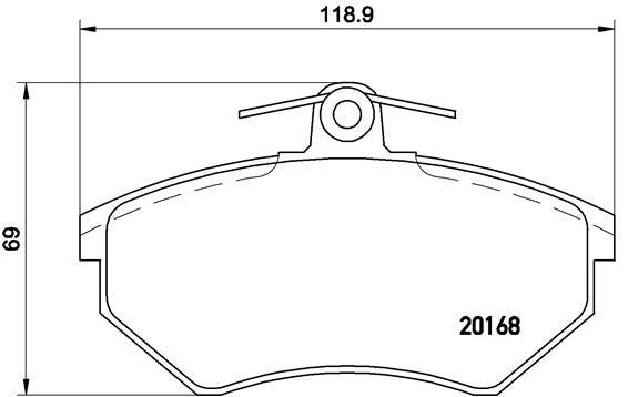 Klocki hamulcowe - komplet P 85 011 BREMBO