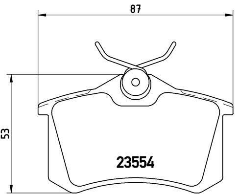 Klocki hamulcowe - komplet P 85 017 BREMBO