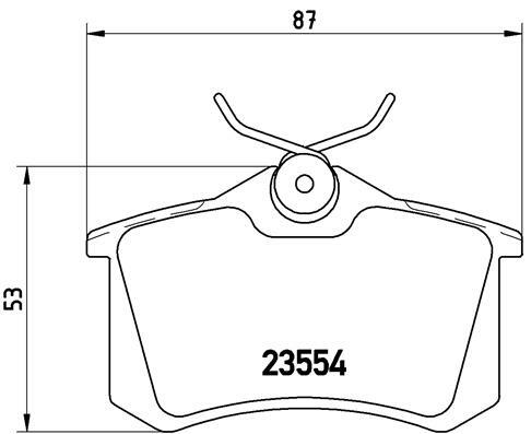 Klocki hamulcowe - komplet, BREMBO XTRA LINE P 85 020X BREMBO