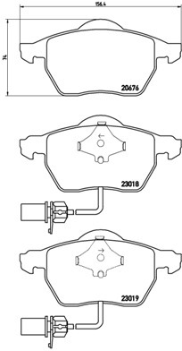 Klocki hamulcowe - komplet, BREMBO XTRA LINE P 85 085X BREMBO