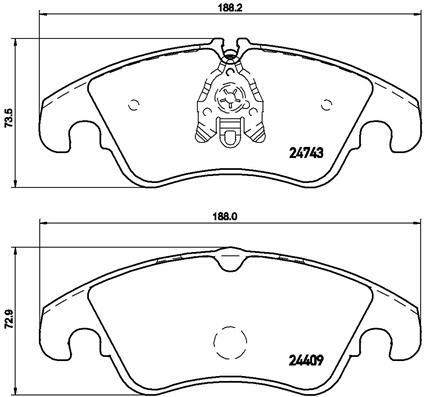 Klocki hamulcowe - komplet, BREMBO XTRA LINE P 85 098X BREMBO