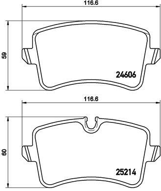 Klocki hamulcowe - komplet P 85 117 BREMBO
