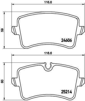 Klocki hamulcowe - komplet P 85 120 BREMBO
