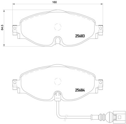 Klocki hamulcowe - komplet, BREMBO XTRA LINE P 85 126X BREMBO