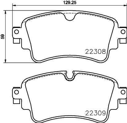 Klocki hamulcowe - komplet P 85 154 BREMBO