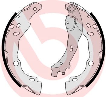 Zestaw szczęk hamulcowych S 23 523 BREMBO