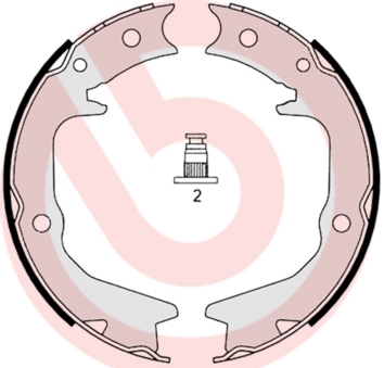Szczęki hamulcowe, hamulec postojowy S 54 519 BREMBO