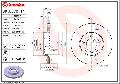 Tarcza hamulcowa, COATED DISC LINE wyprzedaż, 09.D570.11, BREMBO w ofercie sklepu e-autoparts.pl 