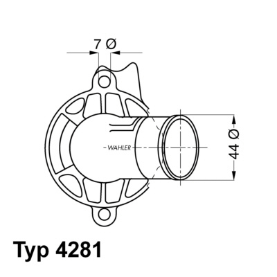 Termostat układu chłodzenia 4281.87D WAHLER