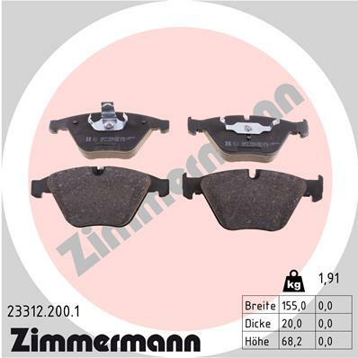 Klocki hamulcowe - komplet 23312.200.1 ZIMMERMANN