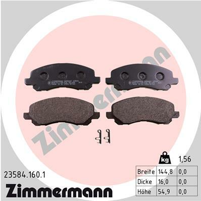 Klocki hamulcowe - komplet 23584.160.1 ZIMMERMANN