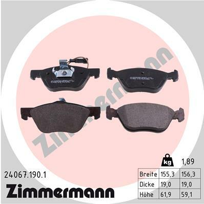 Klocki hamulcowe - komplet 24067.190.1 ZIMMERMANN