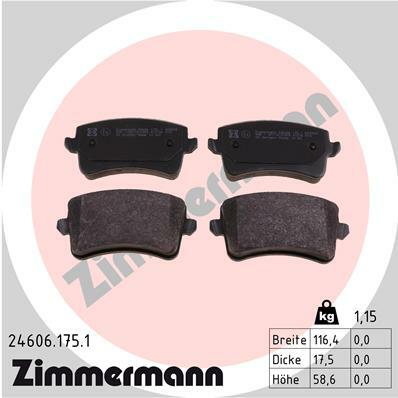 Klocki hamulcowe - komplet 24606.175.1 ZIMMERMANN