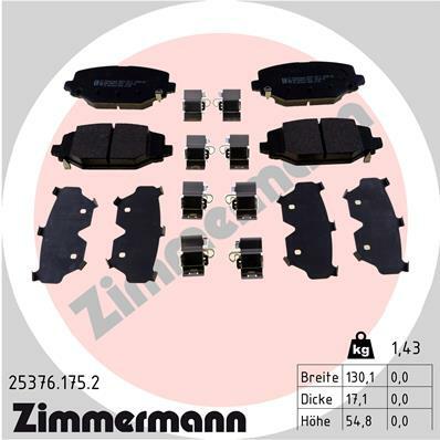 Klocki hamulcowe - komplet 25376.175.2 ZIMMERMANN