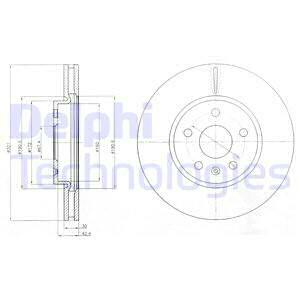 Tarcza hamulcowa BG4189C DELPHI