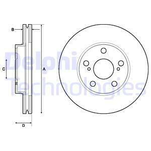 Tarcza hamulcowa BG4711C DELPHI